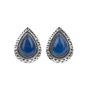 Paparazzi Desert Glow Blue Clip-On Earrings